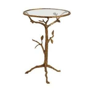  Sherwood Brass/ Glass Accent Table