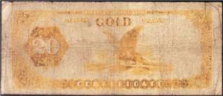 Nice Circ RARE 1882 $20 Garfield Gold Certificate  