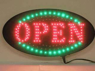Animated LED Neon Light Open Sign Oval Led Sign S161  