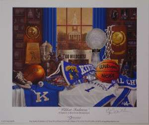 KENTUCKY BASKETBALL Wildcat Traditions print signed by Greg Gamble 