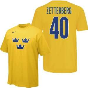 Nike Team Sweden 2010 Iihf Olympics Henrik Zetterberg Name And Number 