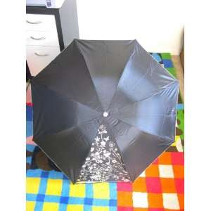   wine bottle sun and rain folding umbrella  silver&B 