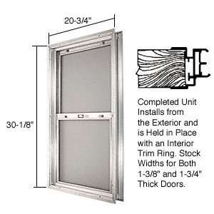 CRL Satin Anodized 20 3/4 x 30 1/8 Bel Air Plaza Combination Door 