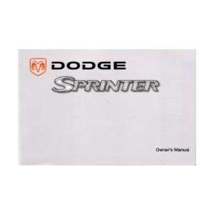  2004 DODGE SPRINTER VAN Owners Manual User Guide 