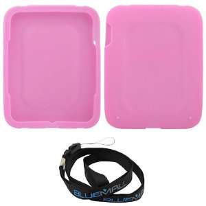 GTMax Premium Hot Pink Soft Silicone Skin Cover Case + Neck Strap 