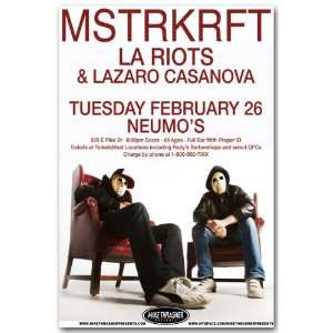   MSTRKRFT poster   Concert Flyer   Fist of God Tour 09
