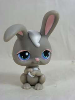 Littlest Pet Shop Grey Long Eared Rabbit #14 Bunny NEW  