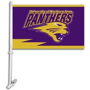 Northern Iowa Panthers Premium 11 x 18 Two Sided Car Flags   1 Pair