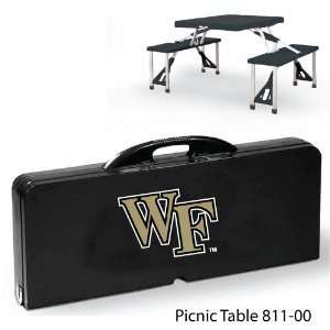 Wake Forest University Digital Print Picnic Table Portable table with 