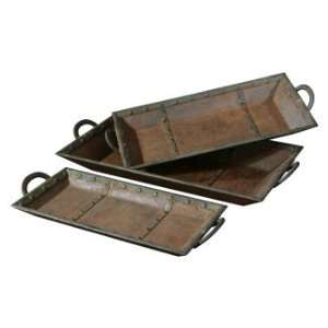   Uttermost Accessories and Clocks TOSCO TRAYS, SET/3 Furniture & Decor