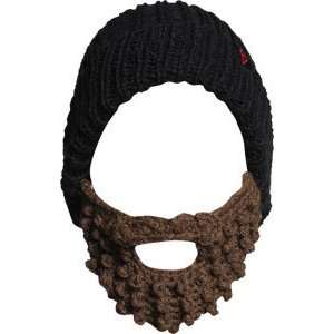  Krooked Beard Beanie Black/Brown