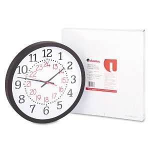 Clock, 14in, Black   Sold As 1 Each   Translate time to military time 