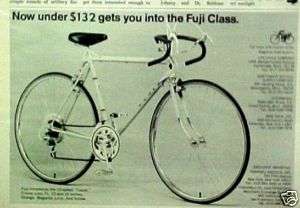 1973 Fuji 10 Speed Tourer Boys Bicycle/Bike Print AD  