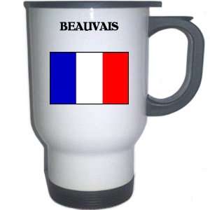 France   BEAUVAIS White Stainless Steel Mug