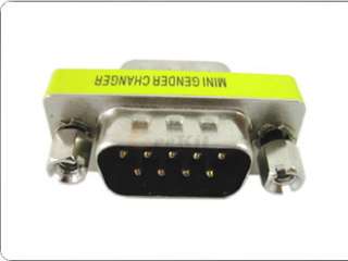 Pin Serial RS 232 DB9 Male to Male Converter Adapter  