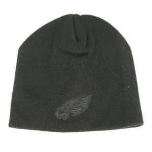   Eagles Black Tonal Beanie Hat Cap Lid Toque