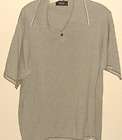 Toscano Made in Italy Men Large Gray Cotton S/S Polo Sh