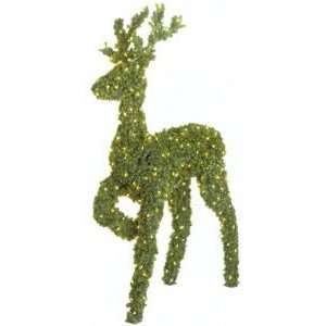   Topiary   58 Standing Reindeer Topiary, Clear Lamps