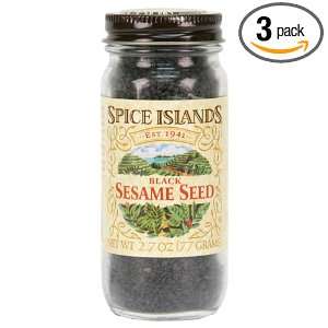 Spice Islands Sesame Seed, Black, 2.7 Ounce (Pack of 3)  