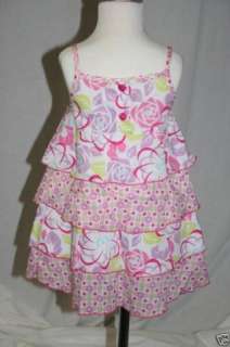   this well designed dress from Baby Lulu 100% cotton. Made in China