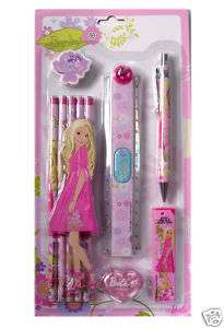brand new cute Barbie Girl School Supplies   Stationery  