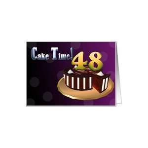  Chocolate Cake meringue stripes CAKE TIME Happy 48th 