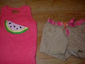 Girls Baby Gap Watermelon Short Set 3T  