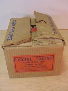 Lionel PostWar 1119 Boxed Scout Set 1110 Loco VG+WOW  