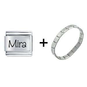  Name Mira Italian Charm Pugster Jewelry