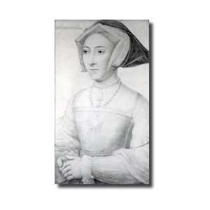    Jane Seymour C1536 chalk Pen Ink Giclee Print