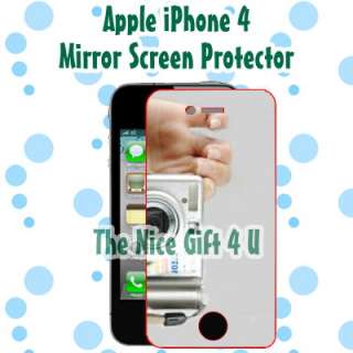 USA Fast Ship Mirror Screen Film Apple iPhone 4 4G  