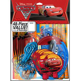 Disney Cars 2 Birthday Party Favor Pack for 8 Guests  