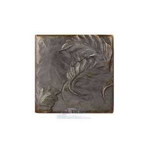  4 x 4 corner leaf tile in dark bronze