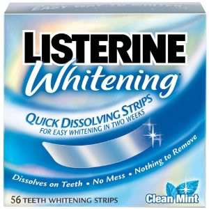 LISTERINE Whitening Quick Dissolving Strips 56 COUNT  
