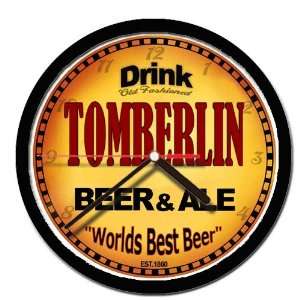  TOMBERLIN beer and ale cerveza wall clock 