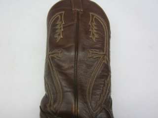 VINTAGE~TONY LAMA BRAND LADIES~BROWN~LEATHER~ WESTERN ~BOOTS~Sz 6 A 