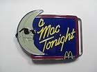McDonalds A MAC TONIGHT Belt Buckle Mac Donalds MOON