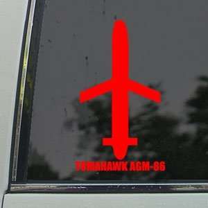  TOMAHAWK AGM 86 Red Decal Military Soldier Car Red Sticker 