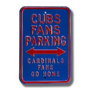 Authentic Street Signs Chicago Cubs Parking Sign  Sports 