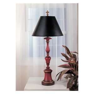  Vintage Tole Tole Red Table Lamp