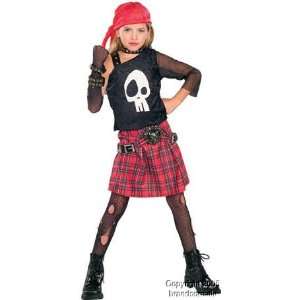  Kids Punk Pirate Costume (SizeMedium 8 10) Toys & Games