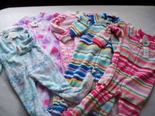 New The Childrens Place fleece footed pajamas 1 piece  