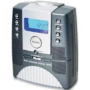 Digital Coin Bank Alarm Clock Radio Diggi Bank Large  