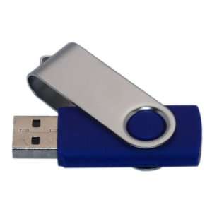  2GB Swivel USB Flash Drive   Blue Electronics