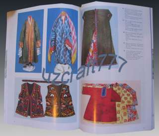 BOOK OF FOLK ART OF NATIONAL UZBEK CLOTHES OF ASIA  