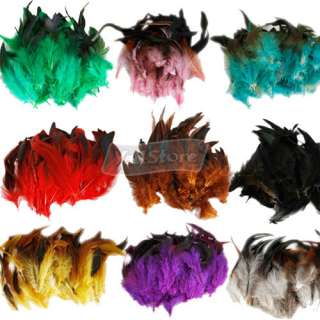 NEW 50pcs Rooster feathers 4 7 color&quan​tity optional  