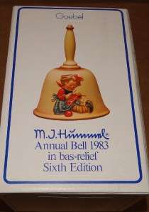 GOEBEL M.J. HUMMEL ANNUAL BELL 1983 GERMANY CHRISTMAS  