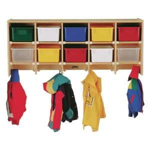 Kids coat rack / Childrens large wall mount preschool locker without 