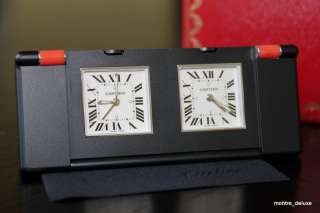 CARTIER TWO TIME TRAVEL CLOCK LIMITED EDITION W0100035  