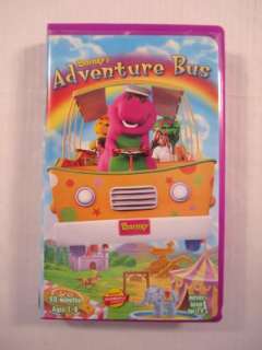 Barney The Purple Dinosaur Barneys Adventure Bus Childrens VHS Tape 
